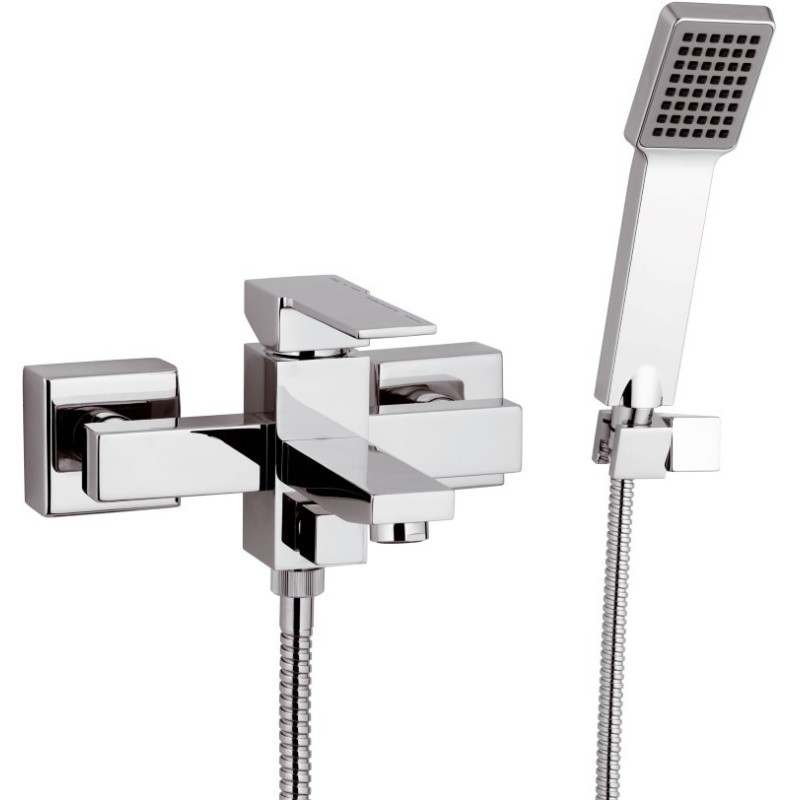 Rubinetto esterno per vasca con doccia duplex - serie qubika Remer Q02