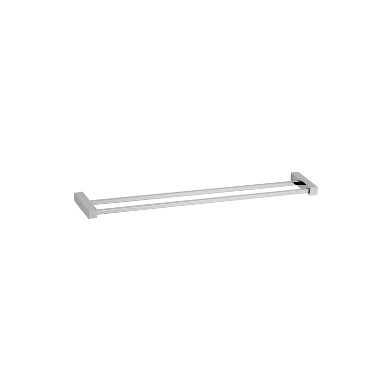 Portasalviette doppio da muro 60 cm - serie sq Remer SQ33