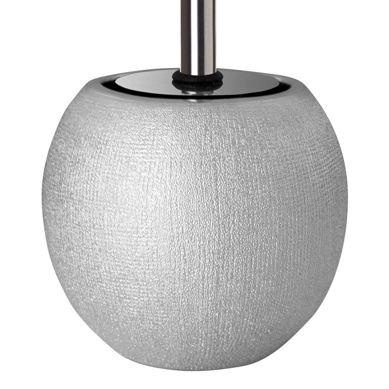 Porta scopino serie glitter in ceramica in argento Aquasanit QF2140AS