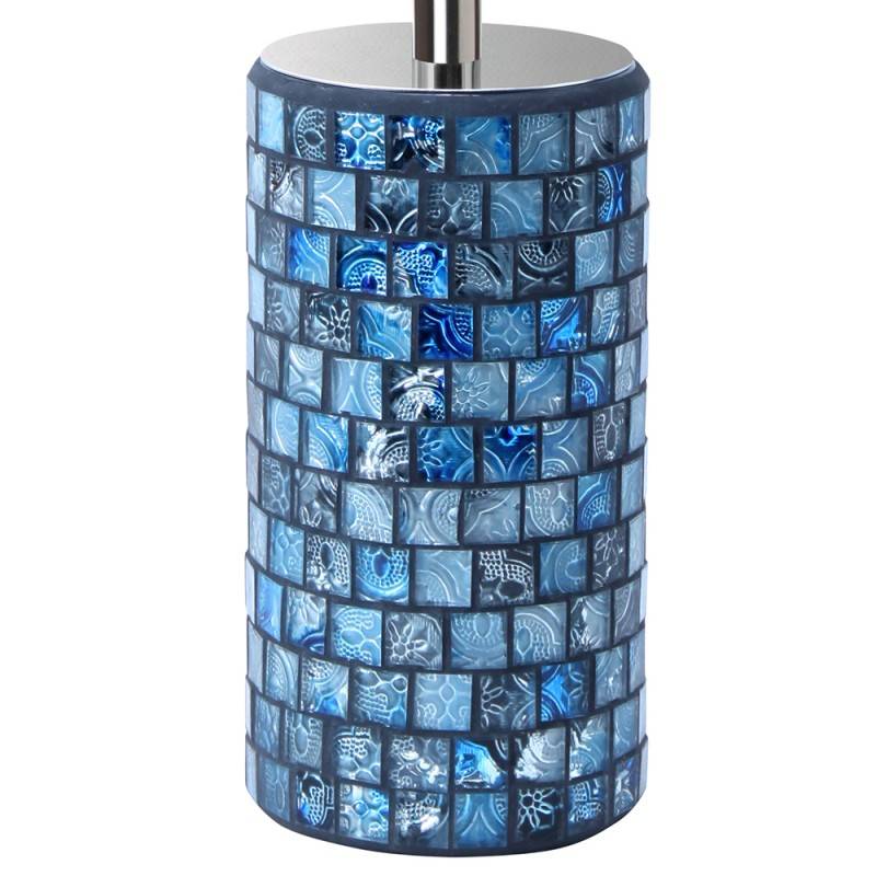 Porta scopino serie crystal in vetro mosaico blu Aquasanit QF9140BL