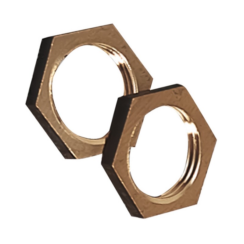 Controdado esagonale in ottone nudo Idrobric SACRAC0281CO