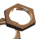 Controdado esagonale in ottone nudo Idrobric SACRAC0281CO