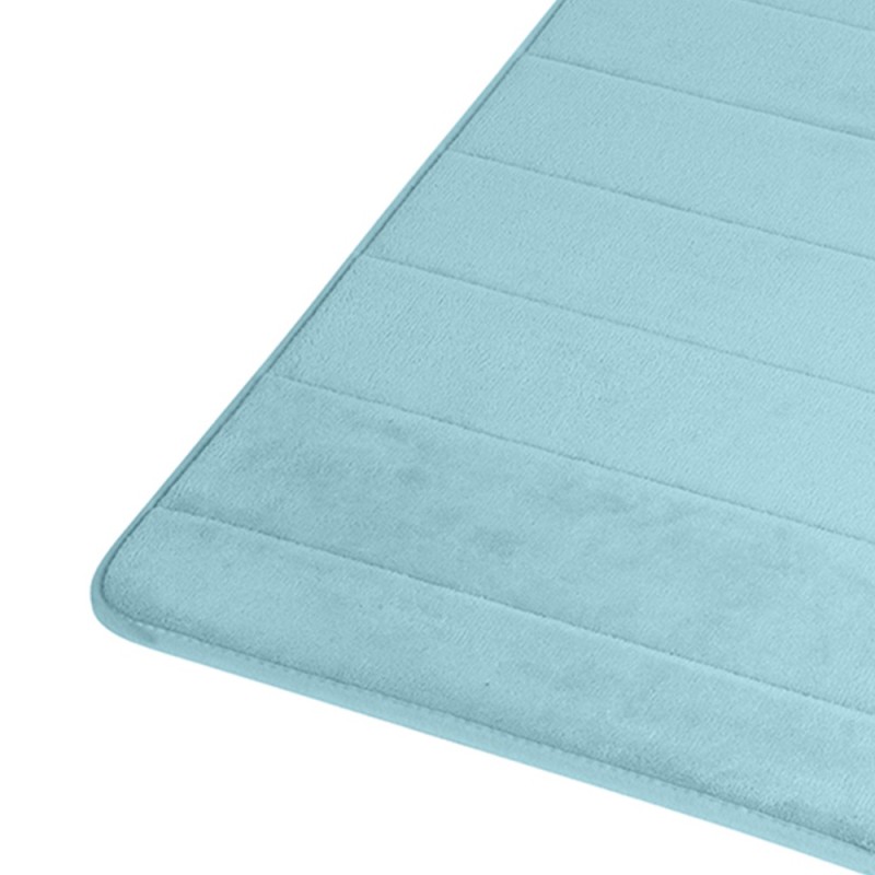 Tappeto memory foam azzurro chiaro 40x60 cm Aquasanit TAME4060AC