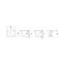 Vaso serie jasmine con scarico a pavimento LINPH 181-J400-P