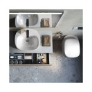 Lavabo sospeso 60 cm serie illusion ovale Rak Ceramics 182-I100-60 Lavabo sospeso 60 cm serie illusion ovale Rak Ceramics 182-I100-60