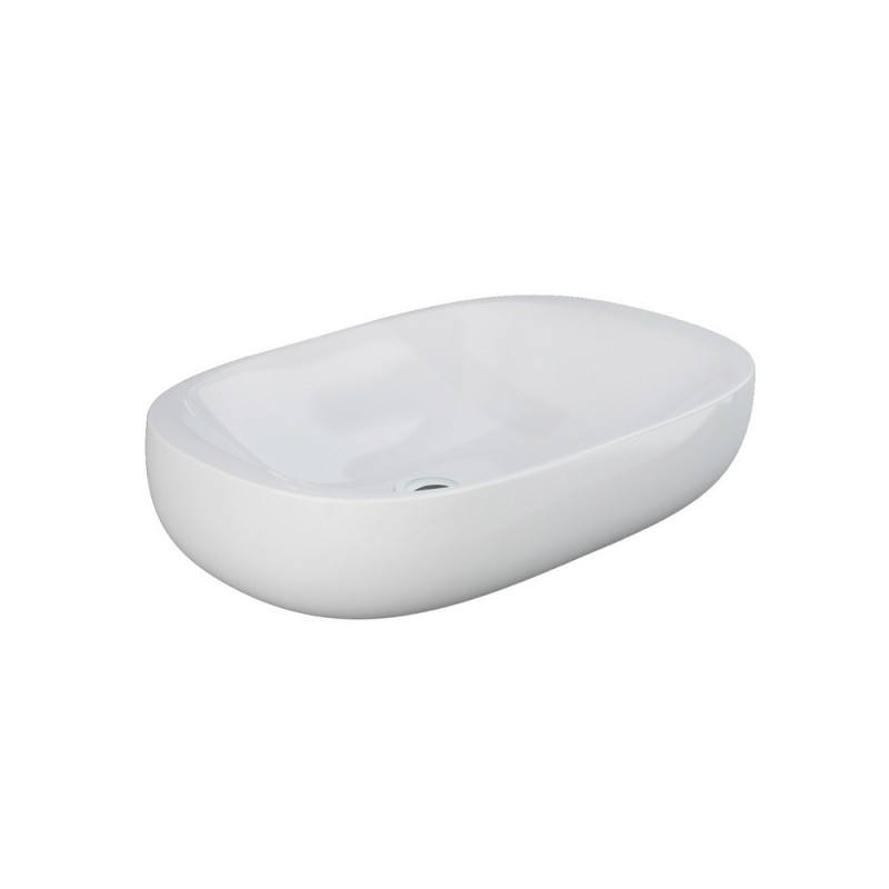 Lavabo da appoggio 60 cm serie illusion ovale Rak Ceramics 182-I112-60