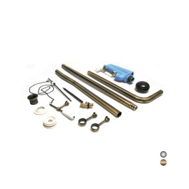 Set tubo e catena con meccanismo per cassetta alta antichizzata cromata vintage  182-R5092-CR