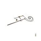 Kit asta e catenella per cassetta alta antichizzata bronzata DH 182-R5094-BR