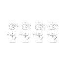 Lavabo sensation 65cm Rak Ceramics 182-U100-65 Lavabo sensation 65cm Rak Ceramics 182-U100-65