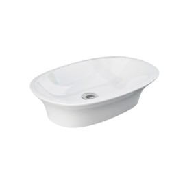 Lavabo sensation da appoggio ovale 60cm senza troppo pieno Rak Ceramics 182-U112-60