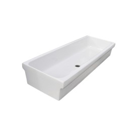 Lavabo a canale in ceramica 120 x 45 x 20 DH 185-LA10-120