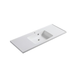 Consolle in da 80 x 45 cm resina con vasca centrale serie lc24 LINPH 185-LC24-080C