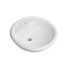 Lavabo sopra-piano bianco con foro rubinetto cm 57x48 LINPH 185-LS65 Lavabo sopra-piano bianco con foro rubinetto cm 57x48 LINPH 185-LS65