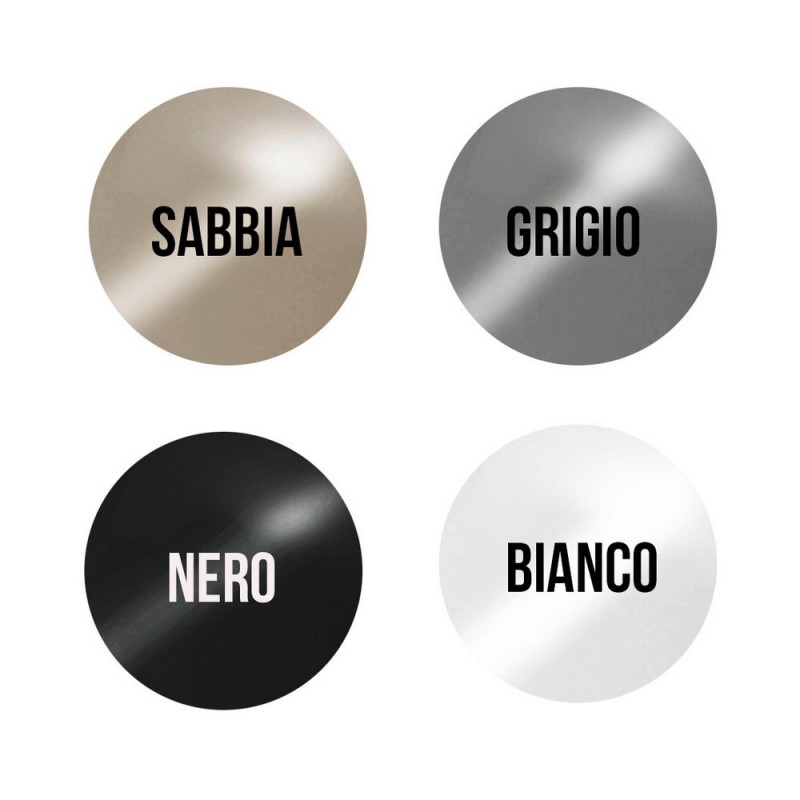 Lavabo d'appoggio D40,5 cm grigio cemento slim serie 3 LINPH 185-LVA03-GC405