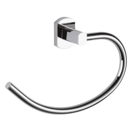 Portasalvietta ad anello con supporto cromato - serie forma Remer FR44