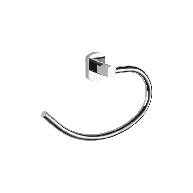 Portasalvietta ad anello con supporto cromato - serie forma Remer FR44