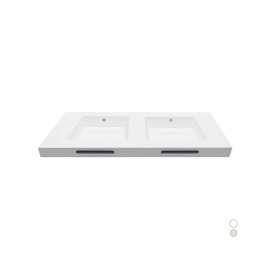 Lavabo beige doppia vasca linea emotion serie confidence 4 Rak Ceramics 185-MCN04-C120