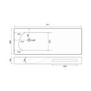 Lavabo linea emotion serie joy 2 Rak Ceramics 185-MJY02-C120D