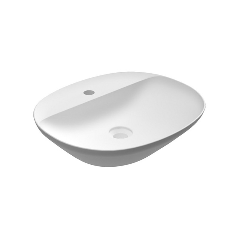 Lavabo da appoggio ovale (monoforo) variant 50x42cm Rak Ceramics 185-RNAOF-50