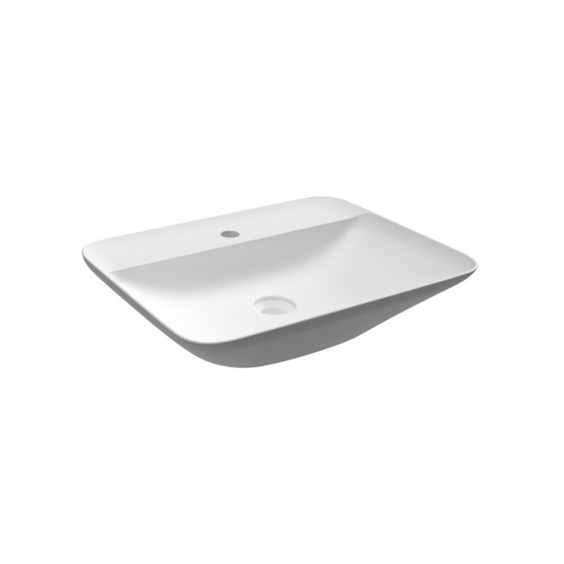 Lavabo da appoggio rettangolare (monoforo) variant 55x42cm Rak Ceramics 185-RNARF-55