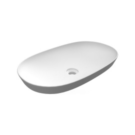 Lavabo ad incasso ovale allungato senza foro variant 60 x 36 cm Rak Ceramics 185-RNSL-60