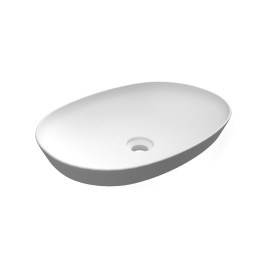 Lavabo ad incasso ovale senza foro variant 50 x 36 cm Rak Ceramics 185-RNSO-50