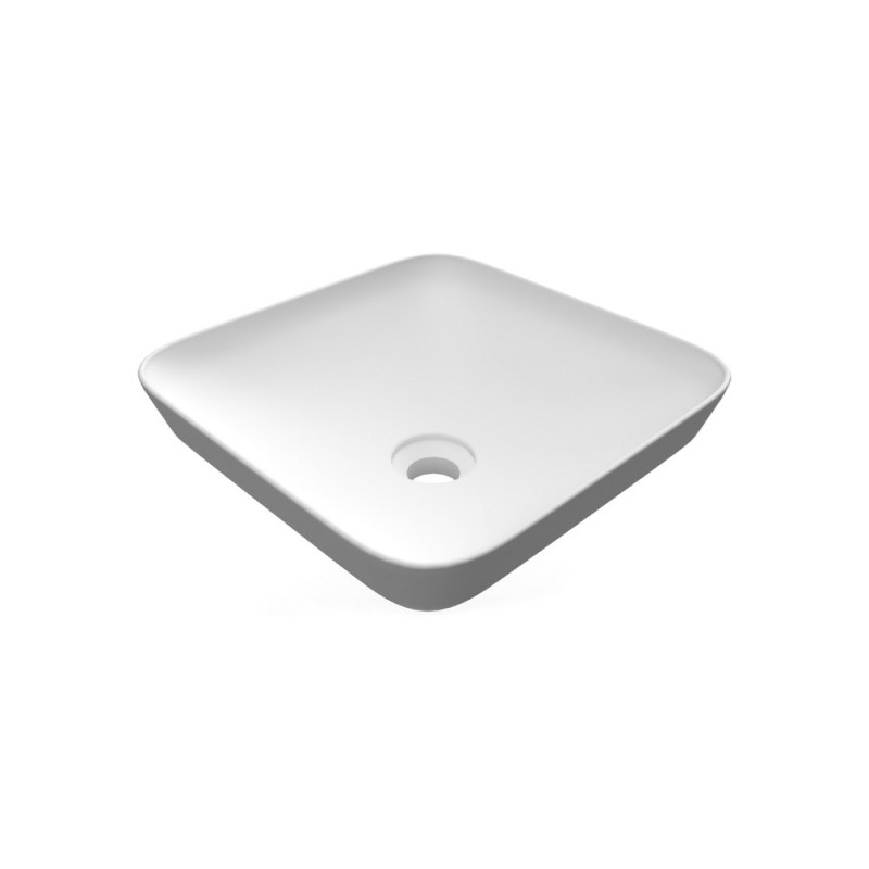 Lavabo da incasso quadrato senza foro 36x36 cm Rak Ceramics 185-RNSQ-36