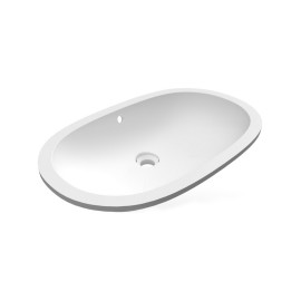 Lavabo sottopiano ovale allungato variant 65x41cm Rak Ceramics 185-RNTL-65