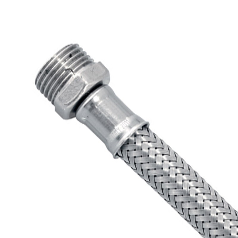 Flessibile in acciaio inox 1/2" m - 3/8" f Idrobric H0226CXX