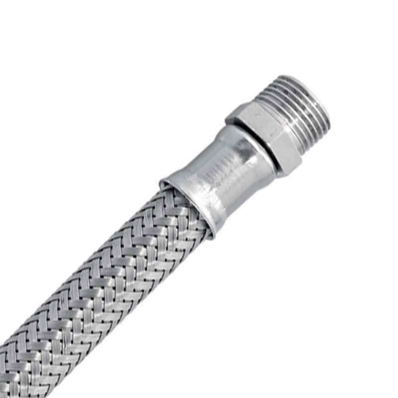 Flessibile in acciaio inox 3/8" m - 1/2" f Idrobric H0226DXX