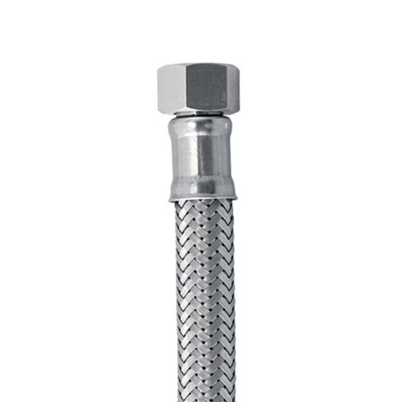 Flessibile in acciaio inox 3/8" f - 1/2" f Idrobric H0226HXX