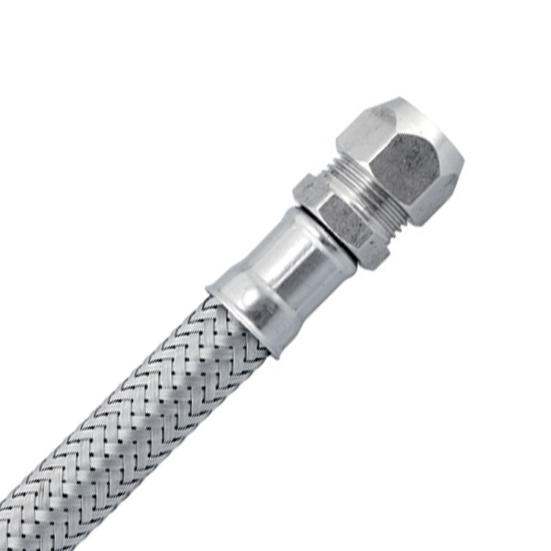 Flessibile in acciaio inox d 1/2" m Idrobric H0207BXX