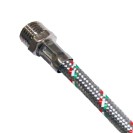 Flessibile in acciaio inox con curva per scalda acqua Idrobric H0208X40
