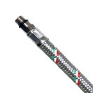 Flessibile d m10x1 in acciaio inox con curva per miscelatore Idrobric H0209 B40