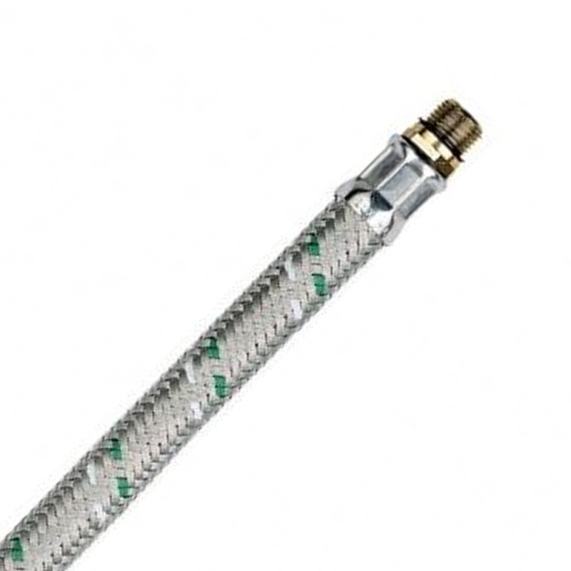 Attacchino flessibile inox maschio corto 10x1- femmina Idrobric PLAATT00XXSI