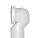 Curva wc per scarico pavimento a collo di cigno, di diametro 110 mm. Idrobric U82414 E
