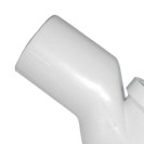 Curva wc per scarico pavimento a collo di cigno, di diametro 110 mm. Idrobric U82414 E