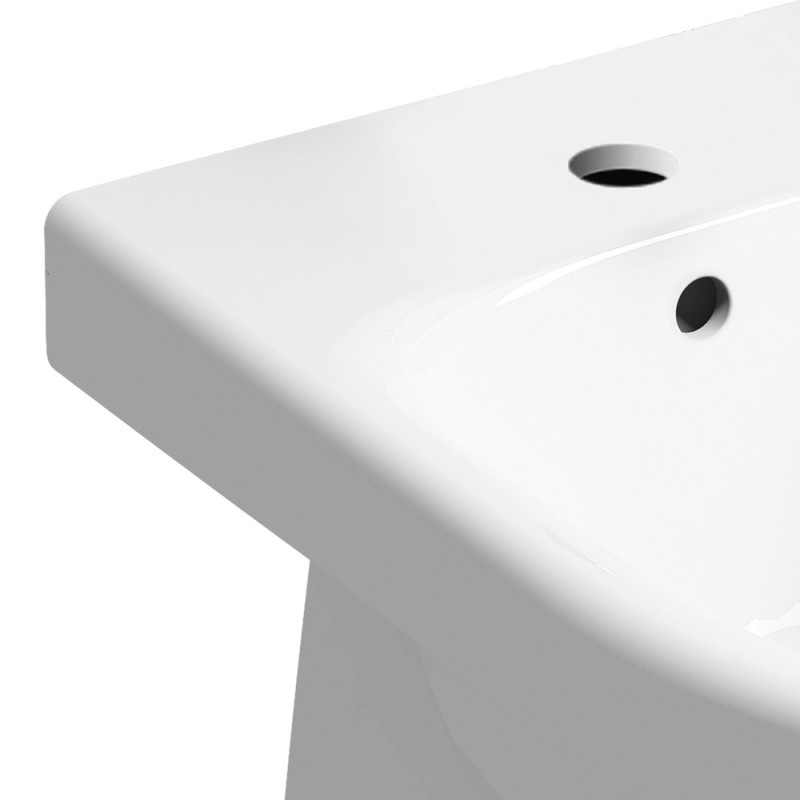 Bidet filo parete con troppopieno - Serie Selnova Geberit SFUCER0757BF Bidet filo parete con troppopieno - Serie Selnova Geberit SFUCER0757BF