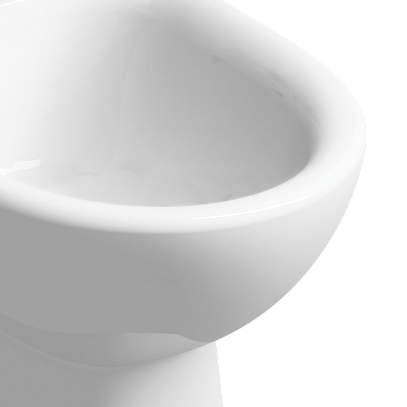 Bidet filo parete con troppopieno - Serie Selnova Geberit SFUCER0757BF Bidet filo parete con troppopieno - Serie Selnova Geberit SFUCER0757BF