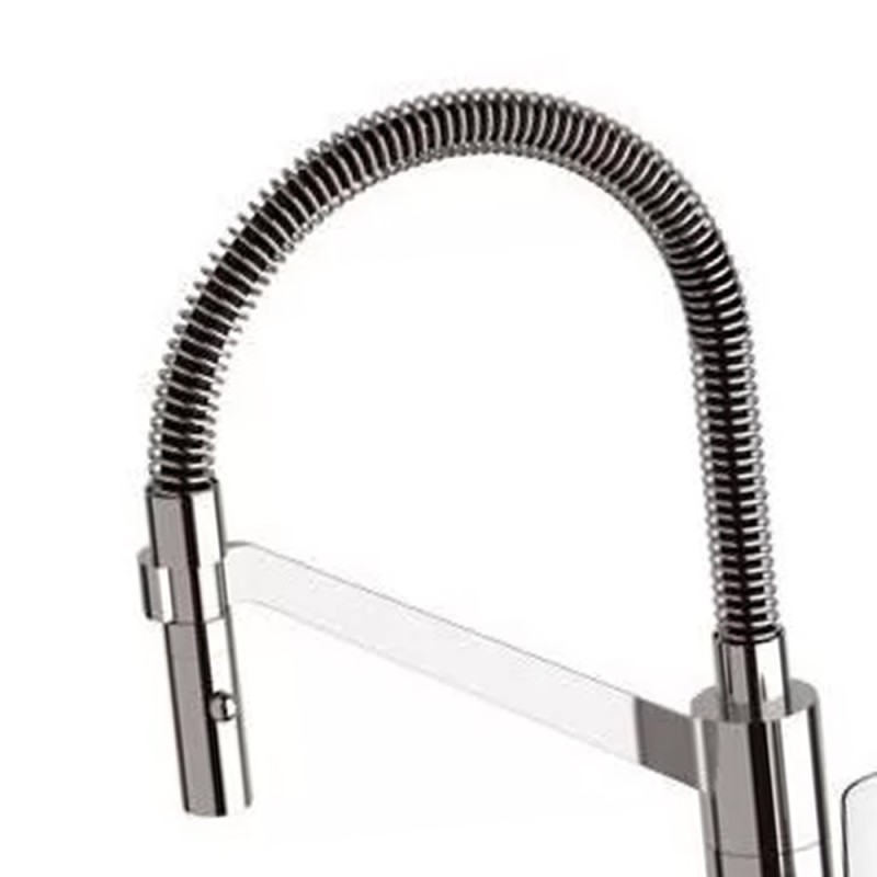 Miscelatore per lavello cucina di design con doccetta estraibile, serie vanity Remer V533