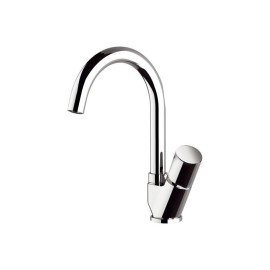 Miscelatore lavello con molla e canna girevole serie fusion Daniel Rubinetterie FU614BCR