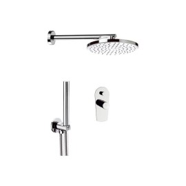 Set doccia completo in ottone cromato e kit completo - serie fusion Daniel Rubinetterie FU615ZOCR