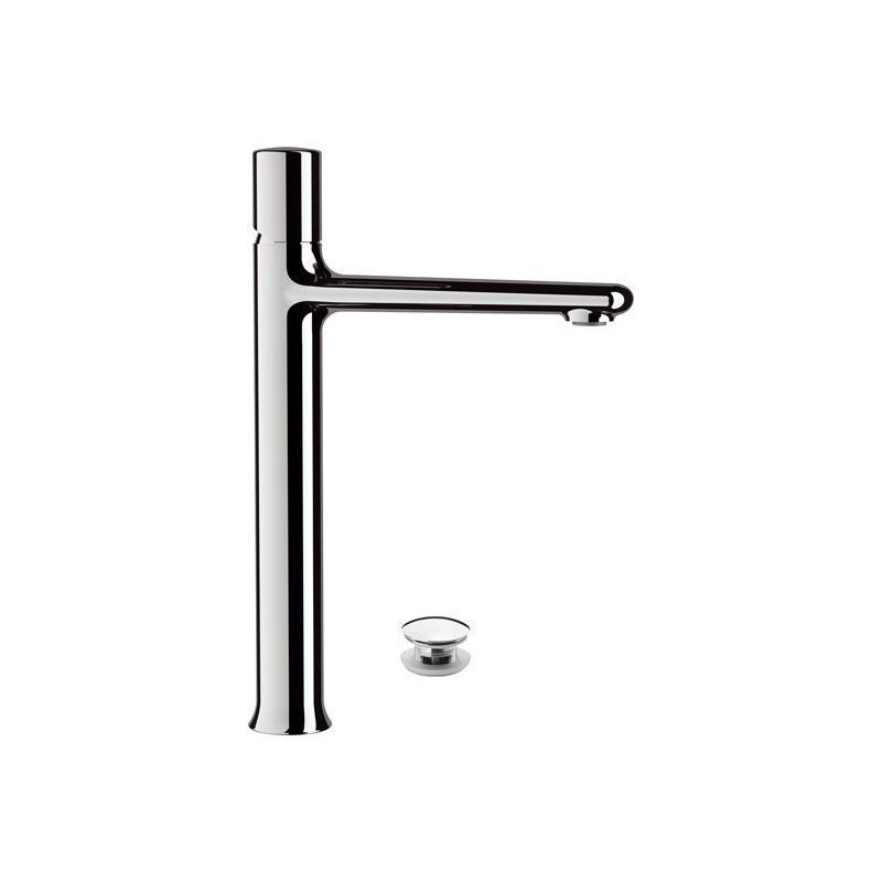 Miscelatore lavabo alto con click clack e scarico troppo pieno - serie fusion Daniel Rubinetterie FU607CR