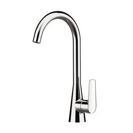 Miscelatore monocomando lavello con bocca curva alta girevole serie Armonia Mariani Rubinetterie 596AR