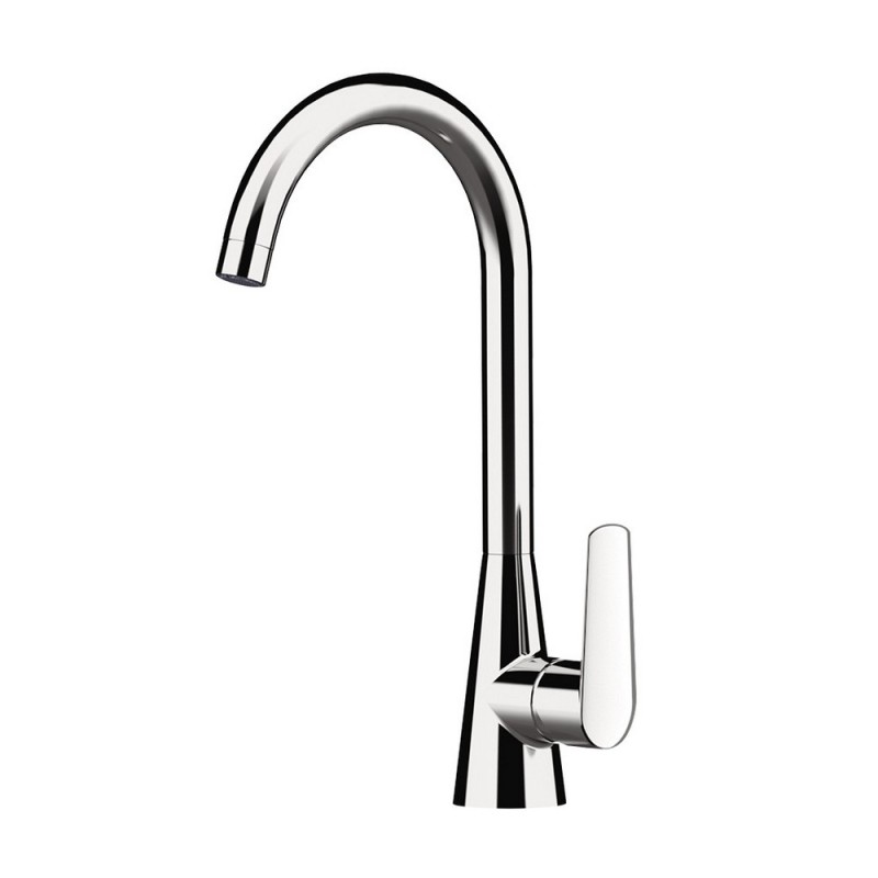 Miscelatore monocomando lavello con bocca curva alta girevole serie Armonia Mariani Rubinetterie 596AR