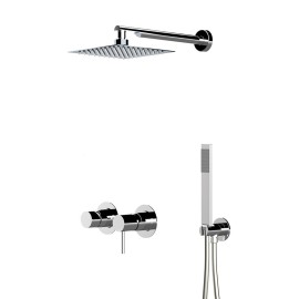 Set doccia con soffione 20x20 serie 5th Avenue Mariani Rubinetterie 17CAV5QX20