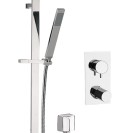 Set doccia con soffione a parete 50x50 serie 5th Avenue Mariani Rubinetterie 17AAV5P3SR003