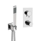 Set doccia con soffione a parete 50x20 in acciaio inox serie 5th Avenue Mariani Rubinetterie 17BAV5P3SR003
