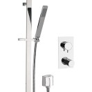 Set doccia con soffione ultrapiatto 20x20 serie 5th Avenue Mariani Rubinetterie 17AAV5P2QX20