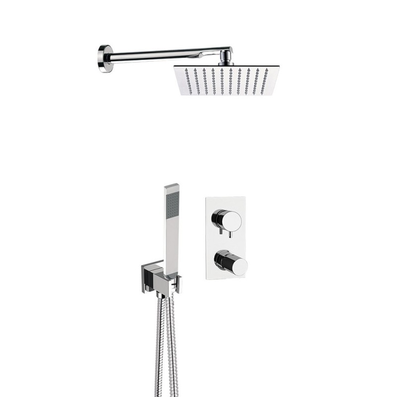 Set doccia con miscelatore incasso due vie serie 5th Avenue Mariani Rubinetterie 17BAV5P2QX20